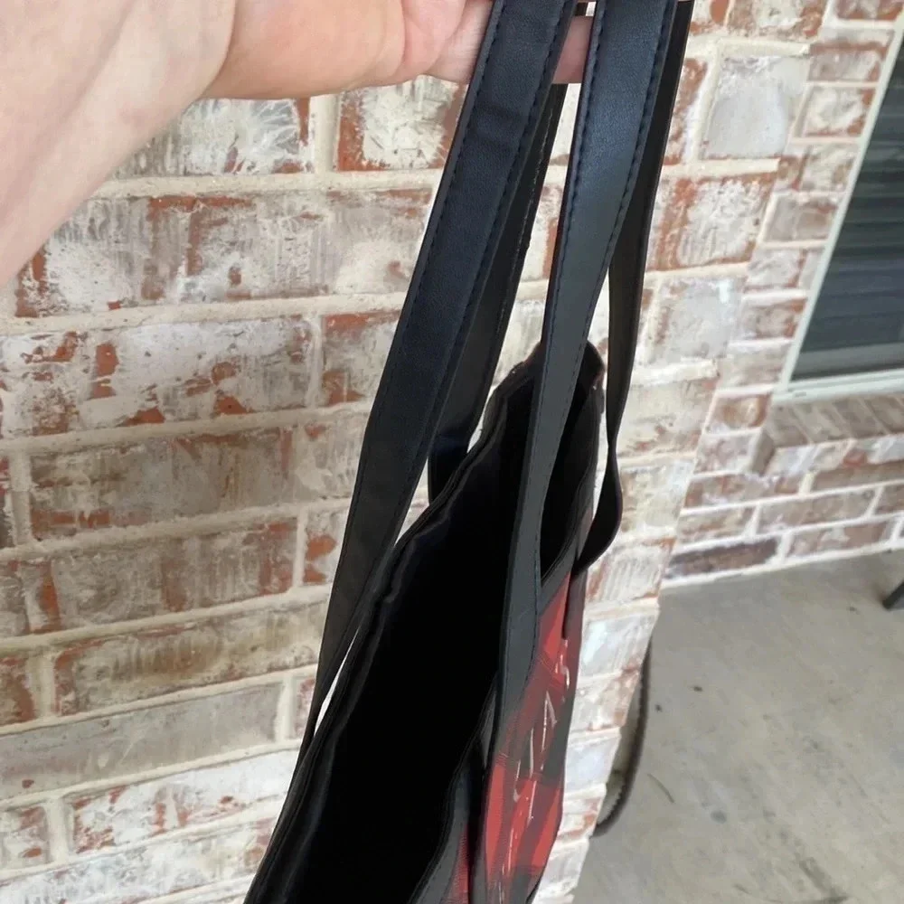 Victoria’s‎ Secret Red And Black Plaid Tote Bag